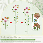 Bee Watering Station for Garden, Double-Flower Bee Bath 4 Pack - Image 6