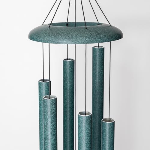 Corinthian Bells by Wind River – 74 inch Green Wind Chime for Patio, Backyard, Garden, and Outdoor Decor (Aluminum Chime) Made in the USA - Image 5