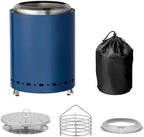 7.1 * 7.1 * 9.7in smokeless fire Pit Blue - Image 4