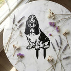 Dog Metal Garden Stake - Weatherproof Dog Silhouette Yard Art, Decorative Outdoor Sign for Lawn & Patio, Heartfelt Gift for Soft Basset Hound Lovers(Stand,14") - Image 4