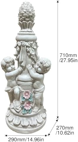 27.95" Climbing Children Garden Statue Magnesium Oxide Outdoor Decor - Image 2