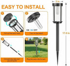 Sparkblaze Solar Pathway Lights Outdoor, 12 Pack, Warm White - Image 3