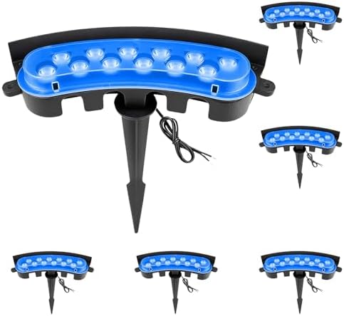 12V Hard Wired Low Voltage Flood Lights Outdoor for Christmas by EZlumify