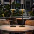 2 Pack Cordless Table Lamps,Rechargeable Outdoor Solar LED Lamp,Portable USB Desk Lamp Waterproof,2000mAh Battery Operated,Touch Stepless Dimming Light for Bedroom,Restaurants,Patio,Camping,Black by Livinlarge