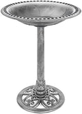 Best Choice Products Bird Bath, 28in Outdoor Resin Pedestal - Stone by BestChoiceProducts