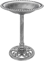 Best Choice Products Bird Bath, 28in Outdoor Resin Pedestal - Stone by BestChoiceProducts