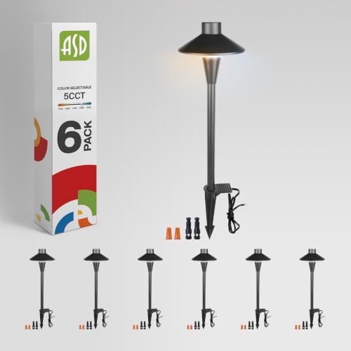 ASD Low Voltage Landscape Lighting, Outdoor Bollard Pathway Lights 5 Color by ASDLightingCorporation
