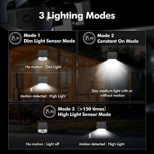 AloftSun Solar Motion Sensor Outdoor Lights,Solar Lights Outdoor Waterproof - Image 3