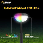 Ensenior Color Changing Solar Lights Outdoor, 8 Pack, Unique Light Pattern - Image 3