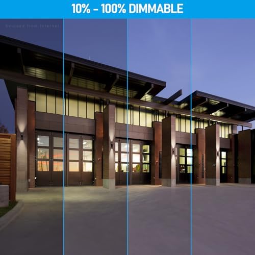 LEONLITE 2-Pack Dimmable LED Up Down Wall Light, 100-277V, CRI 90+, 5CCT - Image 3