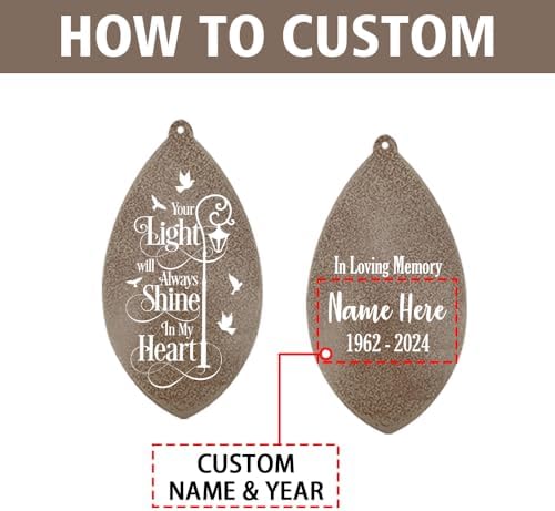 Wind Chime for Outside, Sympathy Mourning Wind Chimes, Wind Chimes in Memory of a Loved one, Customized Wind Chime Gifts for the Loss of A Loved One - Image 7