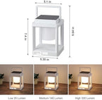 Solar Lantern Outdoor Table Lamp: Portable Waterproof LED Light - Hanging Solar Lamp Rechargeable Lights for Patio Camping - Image 7