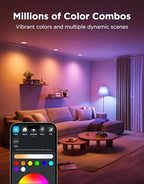 Govee BR30 Smart Light Bulbs 850 LM, RGBWW E26 Base 6 Pack - Image 2
