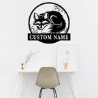 Custom Fox Wall Signs - Personalized Metal Art - Name Signs - Gift for Fox Lover - Wall Hangings - Housewarming Gift - Image 4