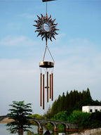 Sun Wind Chimes, Metal Wind Chimes, Waterproof Anti-Corrosion, Solar Wind Chime, Wind Chime for Outside/Window/Door/Garden/Outdoors, Gifts for Girl/mom/Friend. (Sun) - Image 5