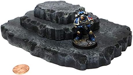 Handmade Basalt Black Stacking Hills - Handmade Terrain for Tabletop War Games and TTRPGs - Image 7