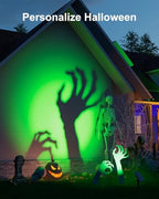 6 Pack Color Changing Solar Power Spot Lights for Halloween Decorations LED - Image 4