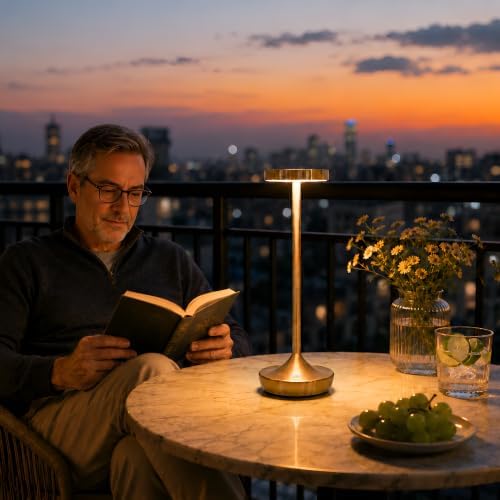 2 Pack Cordless Table Lamps, Rechargeable 6000mAh, 72H Runtime, Waterproof - Image 4