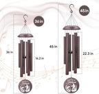 Personalized Wind Chimes Fishing in Heaven for Loss Dad - Image 7