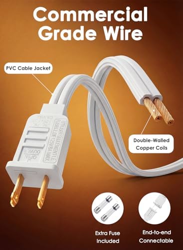 25FT G40 LED White Outdoor String Lights with 25 Plastic Shatterproof Bulbs - Image 6