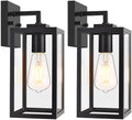 Outdoor Wall Light Fixtures, Exterior Wall Lanterns, Black, 2-Pack, 12 In by LightChasers---Since1987
