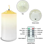 Cozeyat Flameless Candles with Remote Set of 3, Cute Snowflake Snowman Pattern Flickering Electric Candles for Christmas Decoration, Unscented Realistic Bullet Floating Flame Pillar Candles - Image 7
