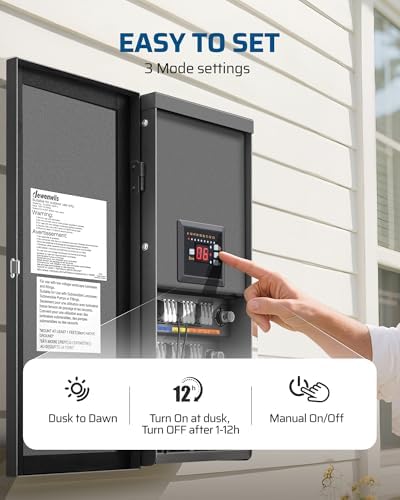 DEWENWILS 900W Low Voltage Landscape Transformer - Image 4