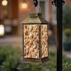 Solar Lantern Outdoor Waterproof Seashell Garden Decor LED Hanging Solar Lights Tabletop Lamp Gifts for Women Mom Outside Yard Patio Porch by DERUINVAIO
