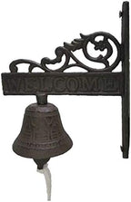 Cast Iron Door Dinner Bells Hanging Garden Bell Lawn, 1, as described - Image 2