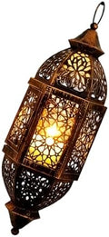Moroccans Hollow Out Holders Antique Decorative Hanging Lamp for Wedding Parties Eid Ramadans Event Moroccans Theme Candleholder by Unknown