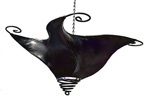 Moroccan Lamps & Sconces Handmade Leather Henna Lamp Medium Ceilling Chandlier Sconce - Image 4