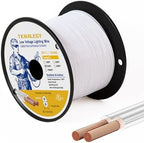 Low Voltage Landscape Lighting Cable 18/2 SPT-1W Bulk Lamp Cord 300-Volt 18-Gauge 250-feet Spool White UL Listed by TKNALEGY