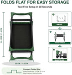 Garden Kneeler and Seat, Heavy Duty Foldable Garden Stool with Anti-Tip Outward Angled Legs, Thick Padded Kneeling Bench for Seniors, Portable Gardening Bench with Tool Bag - Image 4
