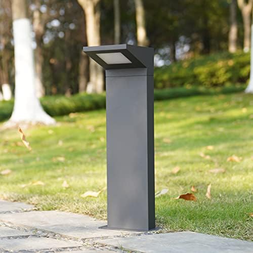 Landscape Lighting Outdoor Pathway LED Lights Modern Garden Lights Decorative Bollard Lamp IP54 Waterproof for Driveway Walkway Patio Lawn 5W 320Lm 27.6In 120V Wired by Inowel