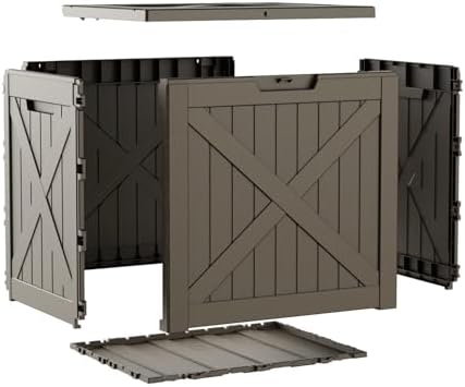 EasyUp 40 Gal Waterproof Outdoor Storage Box Weatherproof Deck Box - Image 6
