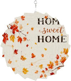 12 Inch Fall Wind Spinner for Yard and Garden, Maple Leaves Home Sweet Thanksgiving Branches Hanging Ornaments Outdoor 3D Kinetic Wind Sculpture Spinners Indoor Outdoor Patio Décor Ornaments Gift by Unknown