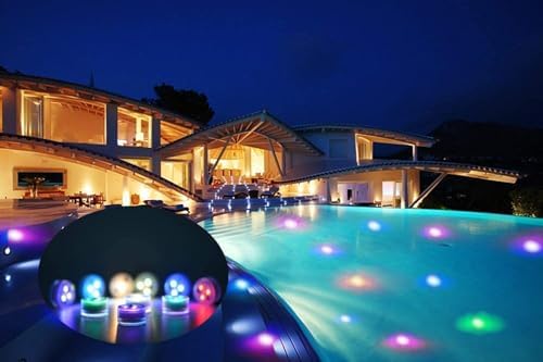 Mata Leon Christmas Lights Battery Operated LED Color Changing Pumpkin Light Candle Light with Remote for Party Event Pool Pond Fountains Wedding Christmas Vases Decor(10pcs) - Image 5