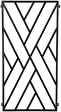 MyGift 47 x 24 Modern Wall Mounted Trellis, Matte Black Metal Geometric Design Mount Large Garden Trellis for Climbing Plants and Crawling Vines with Adjustable Support Rack by MyGiftHome