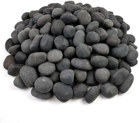 FANTIAN 20 lbs Black River Rocks for Landscaping, 1-2 Inch Natural Stones by FANTIAN-GardeningMakesLifeBetter