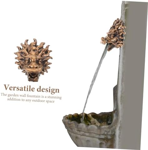 Dragon Head Fountain Faucet Wall Mounted Resin Coffee Home Decoration - Image 7