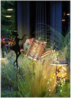 Solar Garden Decorative Watering Can Light – with Waterfall Effect, Christmas/Halloween Outdoor Garden Decoration(1pcs) - Image 2
