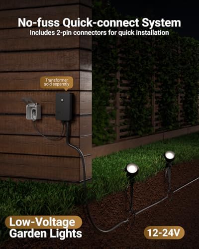 Sunco 24 Pack LED Low Voltage Landscape Lighting Spotlight Spheres - Image 2