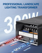 DEWENWILS 300W Low Voltage Landscape Lighting Transformer - Image 3