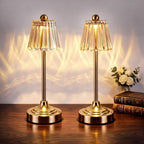 Small Vintage Cordless Table Lamp(Amber,2Pack) by Unknown