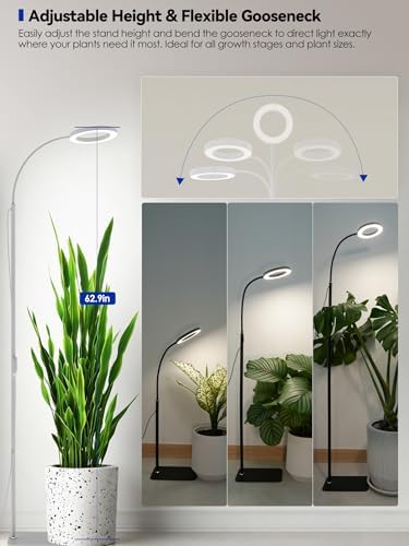 Grow Lights for Indoor Plants, Full Spectrum LED Plant Light with Stand - Image 4