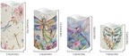 Dragonfly Pattern Flickering Flameless Candles Pillar LED Candles with Remote and Timer Set of 4 Color Changing Battery Operated Candles for Home Birthday Decoration - Image 2