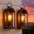 Outdoor Wall Light Bronze Porch Light 2-Pack Exterior Lighting Fixtures by LPRZSG