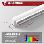 T8 Grow Light for Indoor Plants, 2FT, 24W, 5000K, 8 Pack, Linkable - Image 4