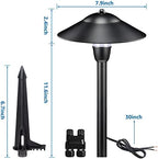 SUNVIE 3W Low Voltage Pathway Lights, 3000K Classic LED Aluminum 2-Pack - Image 6