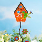 51” Metal Bird Houses Stake for Outside Hummingbird Design - Image 5